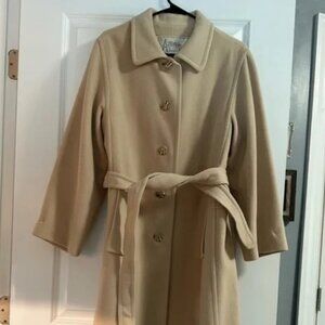 100% Pure Cashmere Coat, Sz 10